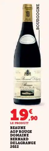 Hyper U Beaune aop rouge domaine bernard delagrange 2022 offre