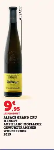 Hyper U Alsace grand cru hengst aop blanc moelleux gewurztraminer wolfberger 2019 offre