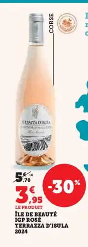 Hyper U Île de beauté igp rosé terrazza d'isula 2024 offre