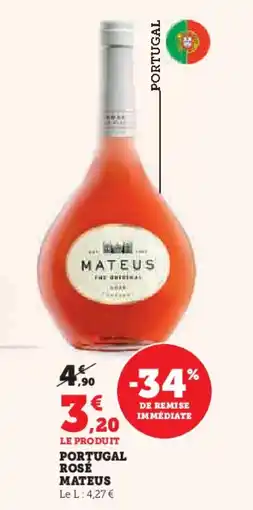 Hyper U Portugal rosé mateus offre