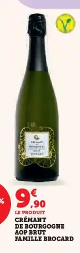 Hyper U Crémant de bourgogne aop brut famille brocard offre