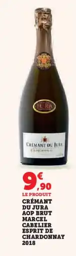 Hyper U Crémant du jura aop brut marcel cabelier esprit de chardonnay 2018 offre