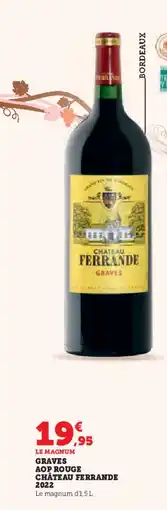 Hyper U Graves aop rouge château ferrande 2022 offre