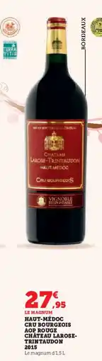 Hyper U Haut-médoc cru bourgeois aop rouge château larose- trintaudon 2015 offre