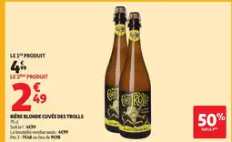 Auchan CUVÉE DES TROLLS Bière blonde offre
