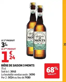 Auchan 3 MONTS Bière de saison offre
