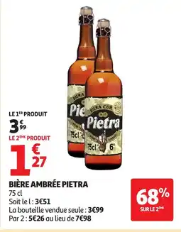 Auchan PIETRA Bière ambrée offre