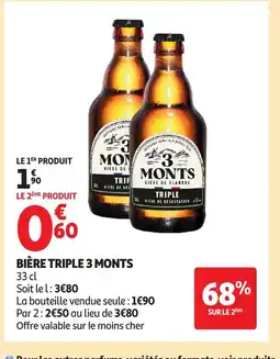 Auchan TRIPLE 3 MONTS Bière offre