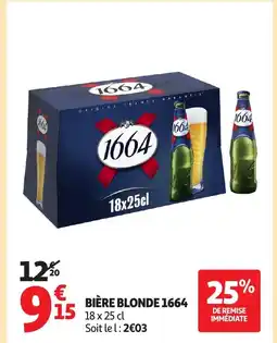 Auchan 1664 Bière blonde offre