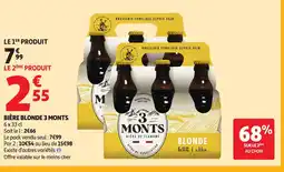 Auchan 3 MONTS Bière blonde offre