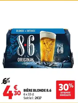 Auchan 8.6 Bière blonde offre