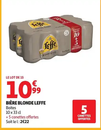 Auchan LEFFE Bière blonde offre