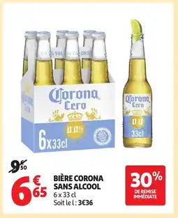 Auchan Bière corona sans alcool offre