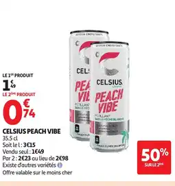 Auchan CELSIUS Peach vibe offre