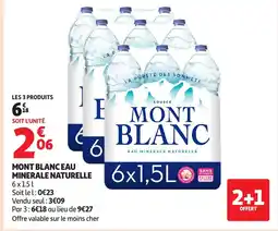 Auchan MONT BLANC Eau minérale naturelle offre