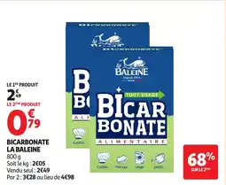 Auchan LA BALEINE Bicarbonate offre