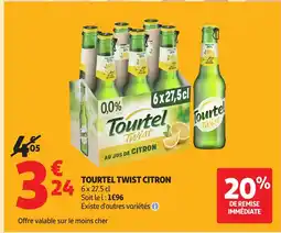 Auchan TOURTEL TWIST Citron offre