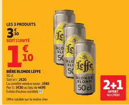 Auchan LEFFE Bière blonde offre