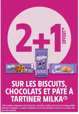 Intermarché Express MILKA Sur les biscuits, chocolats et pâté à tartiner offre