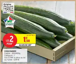 Intermarché Express Concombre offre