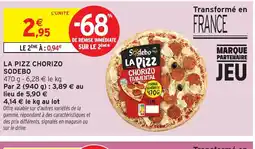 Intermarché Express SODEBO La pizz chorizo offre