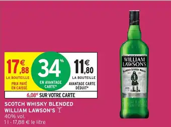 Intermarché Express WILLIAM LAWSON'S Scotch whisky blended offre