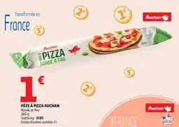 Auchan Supermarché Pâte à pizza auchan offre