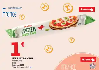 Auchan Supermarché Pâte à pizza auchan offre