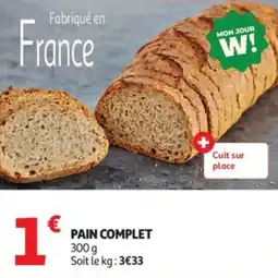 Auchan Supermarché Pain complet offre