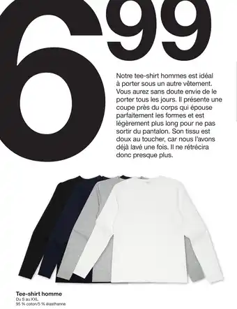 Zeeman Tee-shirt homme offre