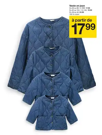 Zeeman Veste en jean offre