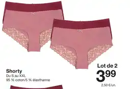 Zeeman Shorty offre