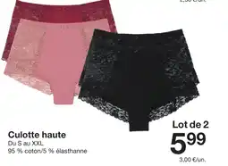 Zeeman Culotte haute offre