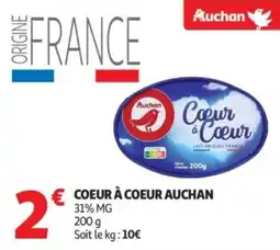 Auchan Supermarché Coeur à coeur auchan offre