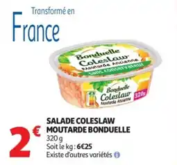 Auchan Supermarché Salade coleslaw moutarde bonduelle offre