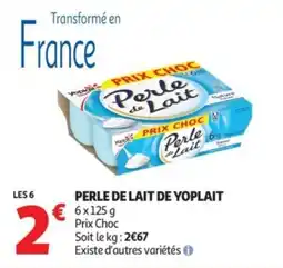 Auchan Supermarché Perle de lait de yoplait offre