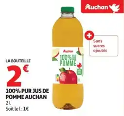 Auchan Supermarché 100% pur jus de pomme auchan offre