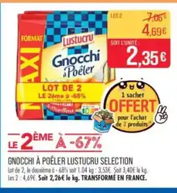 Match Gnocchi à poêler lustucru selection offre