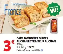 Auchan Supermarché Cake jambon et olives auchan le traiteur auchan offre