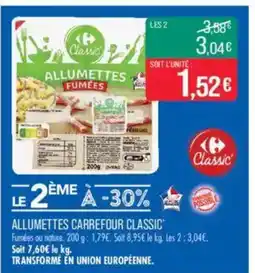 Match CARREFOUR CLASSIC Allumettes offre