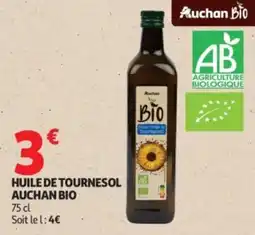Auchan Supermarché Huile de tournesol auchan bio offre