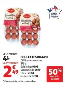 Auchan Supermarché Boulettes bigard offre