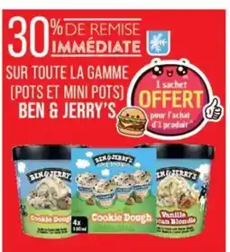Match BEN & JERRYS Sur toute la gamme (pots et mini pots) offre