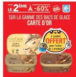 Match CARTE D'OR Sur la gamme des bacs de glace offre