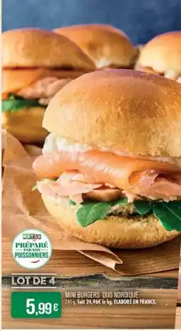 Match Mini burgers duo nordique offre