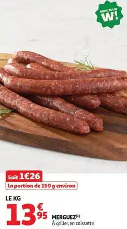 Auchan Supermarché Merguez offre