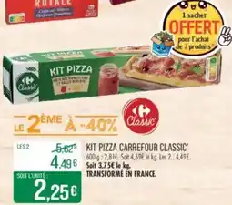 Match CARREFOUR CLASSIC Kit pizza offre
