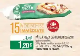 Match CARREFOUR CLASSIC Pâte à pizza offre
