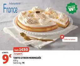 Auchan Supermarché Tarte citron meringuée offre