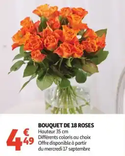 Auchan Supermarché Bouquet de 18 roses offre